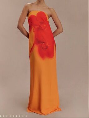 NWT: Meshki Amaya Maxi Dress in Koi Orchid Print